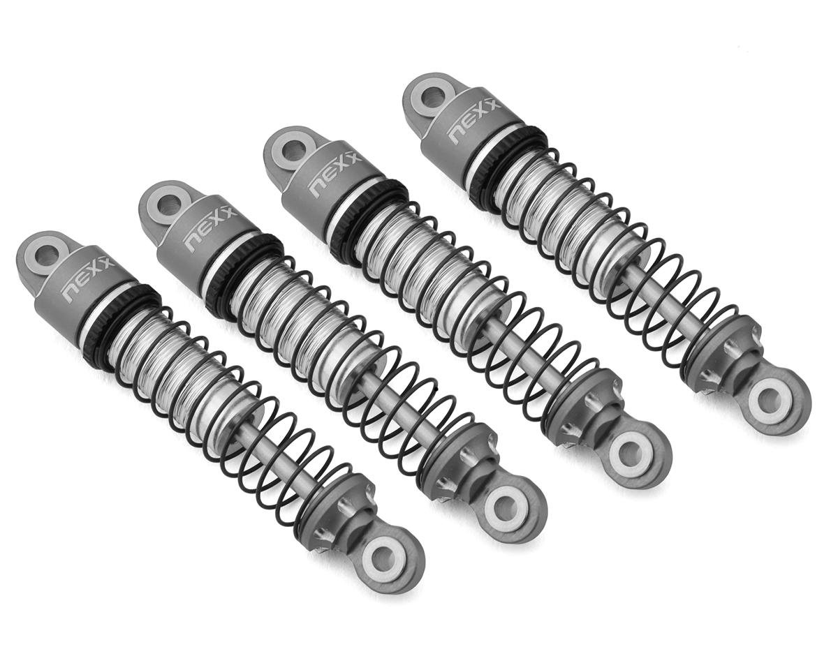NEXX Racing 56mm Aluminum Threaded Oil-Filled Shocks (Grey) (4)
