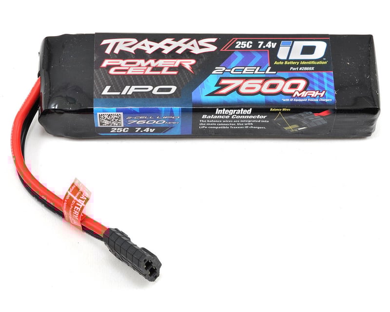 7600 mAh 7.4 Volt 2-Cell LiPo Battery