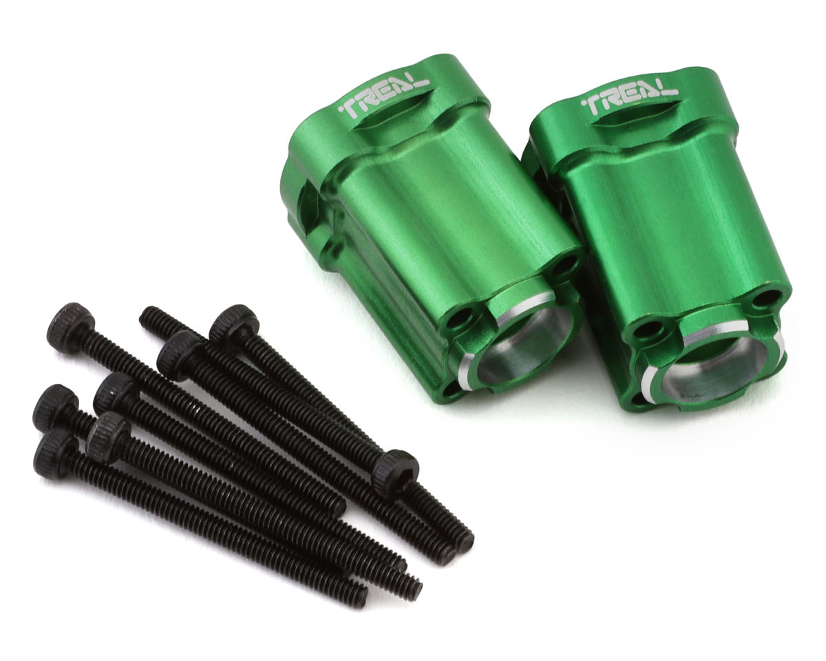 Treal Hobby Losi® Mini LMT 7075 Aluminum Rear Hub Axle Mounts (0°)
