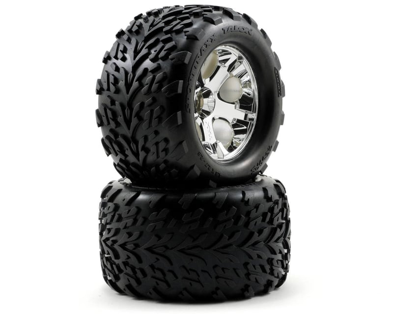 All-Star 2.8" Chrome Wheels & Talon Tires (2)