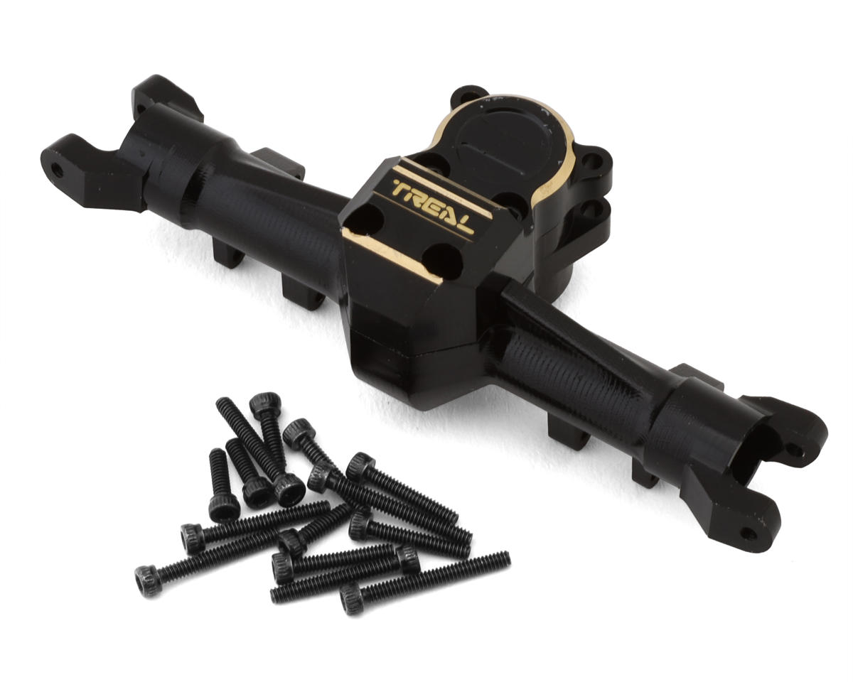 Treal Hobby Axial SCX24 Aluminum Front Axle w/Brass Differential Cover