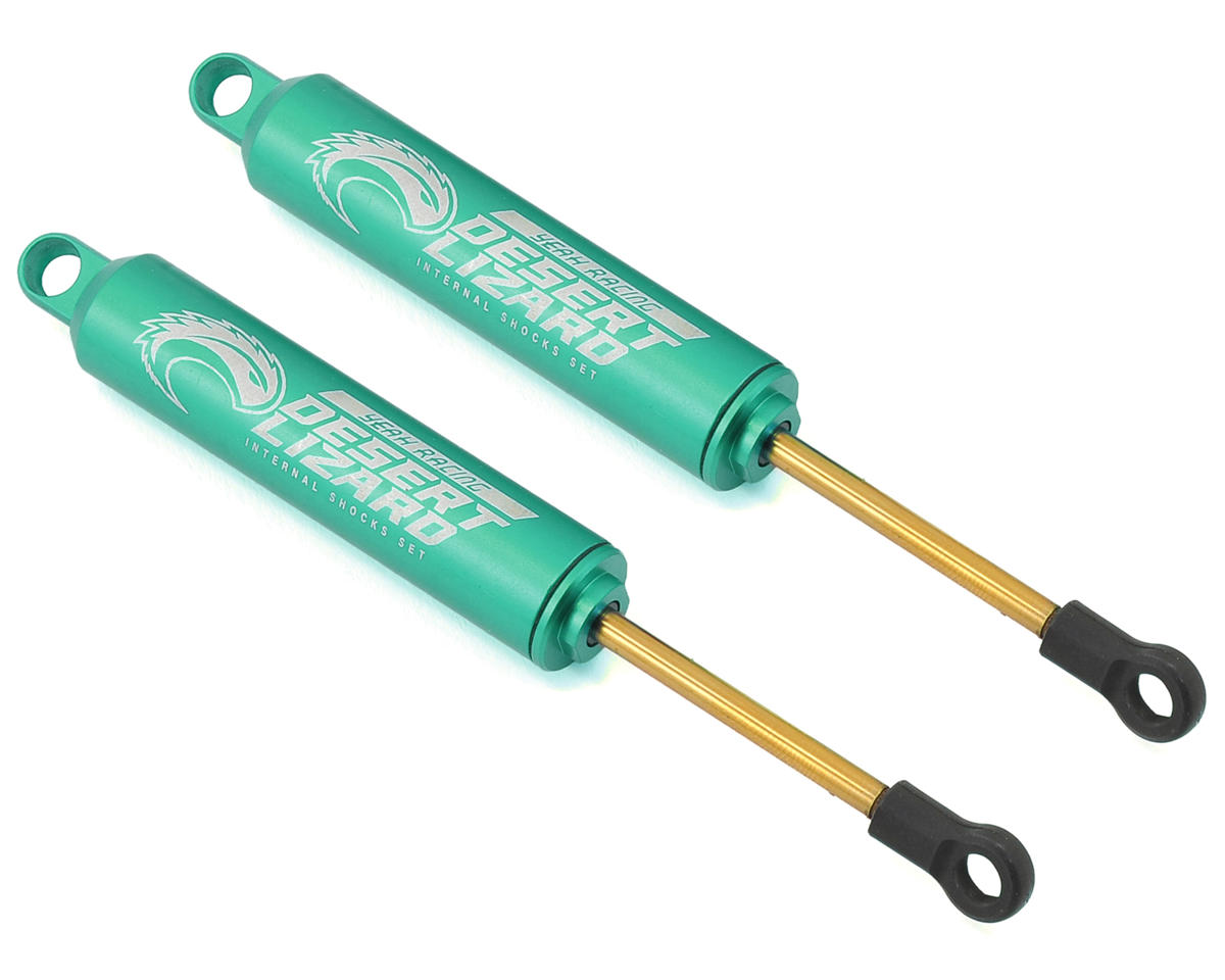 Yeah Racing Aluminum Desert Lizard Two Stage Internal Spring Shocks (Green) (2)