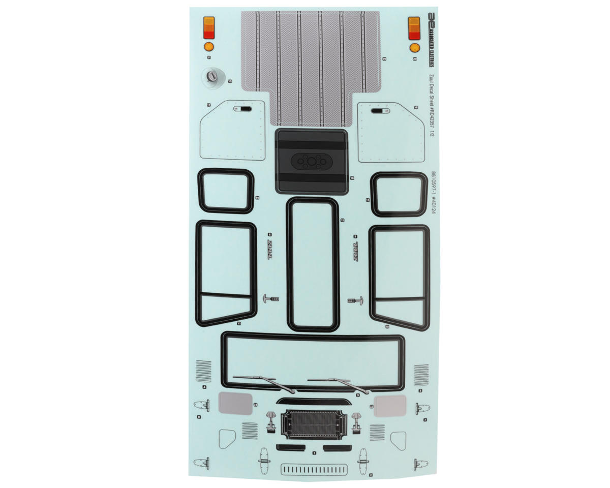 Element RC Enduro Zuul Decal Sheets