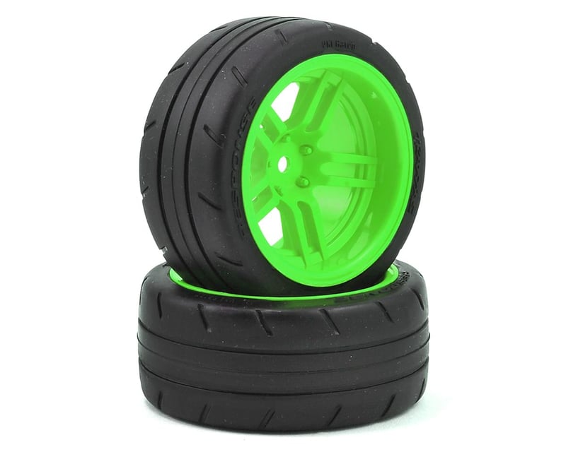 1.9" Green Rear Wheels & Response Tires (2)