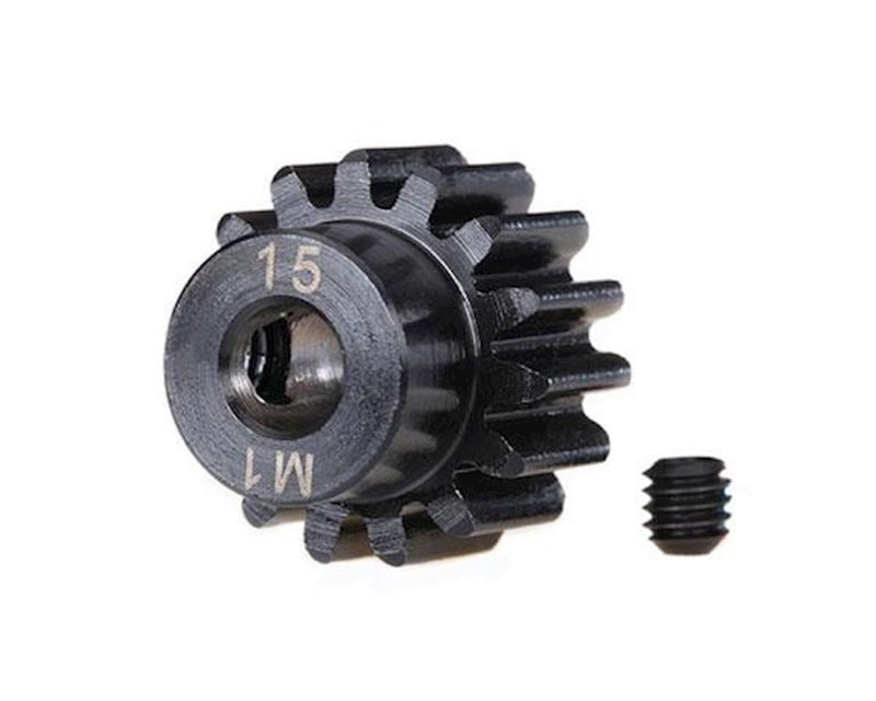 15-Tooth Machined Pinion Gear (1.0 Mod) 5 mm Bore