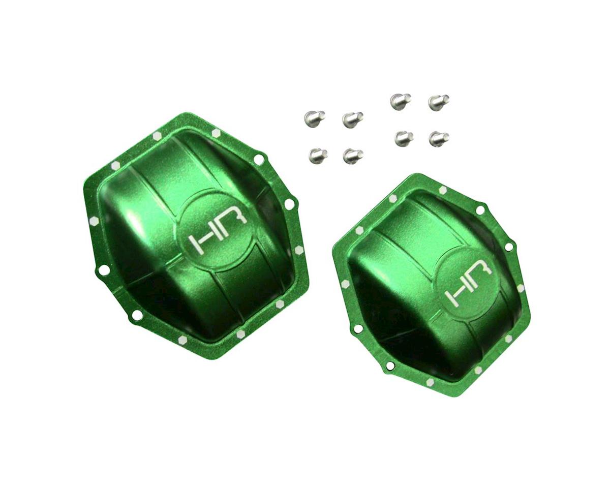 Hot Racing Aluminum AR60 Axle Diff Covers Green Yeti Wrai