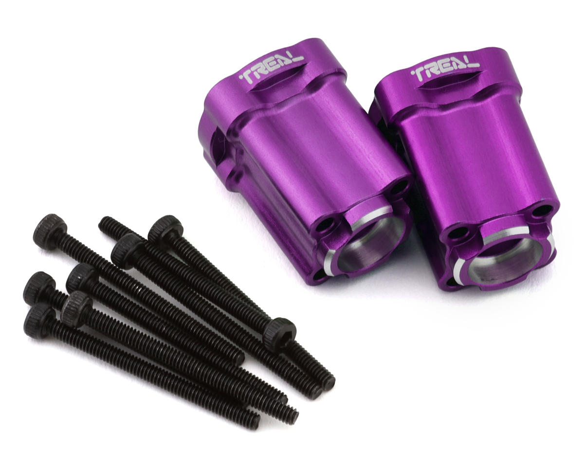 Treal Hobby Losi® Mini LMT 7075 Aluminum Rear Hub Axle Mounts (0°)