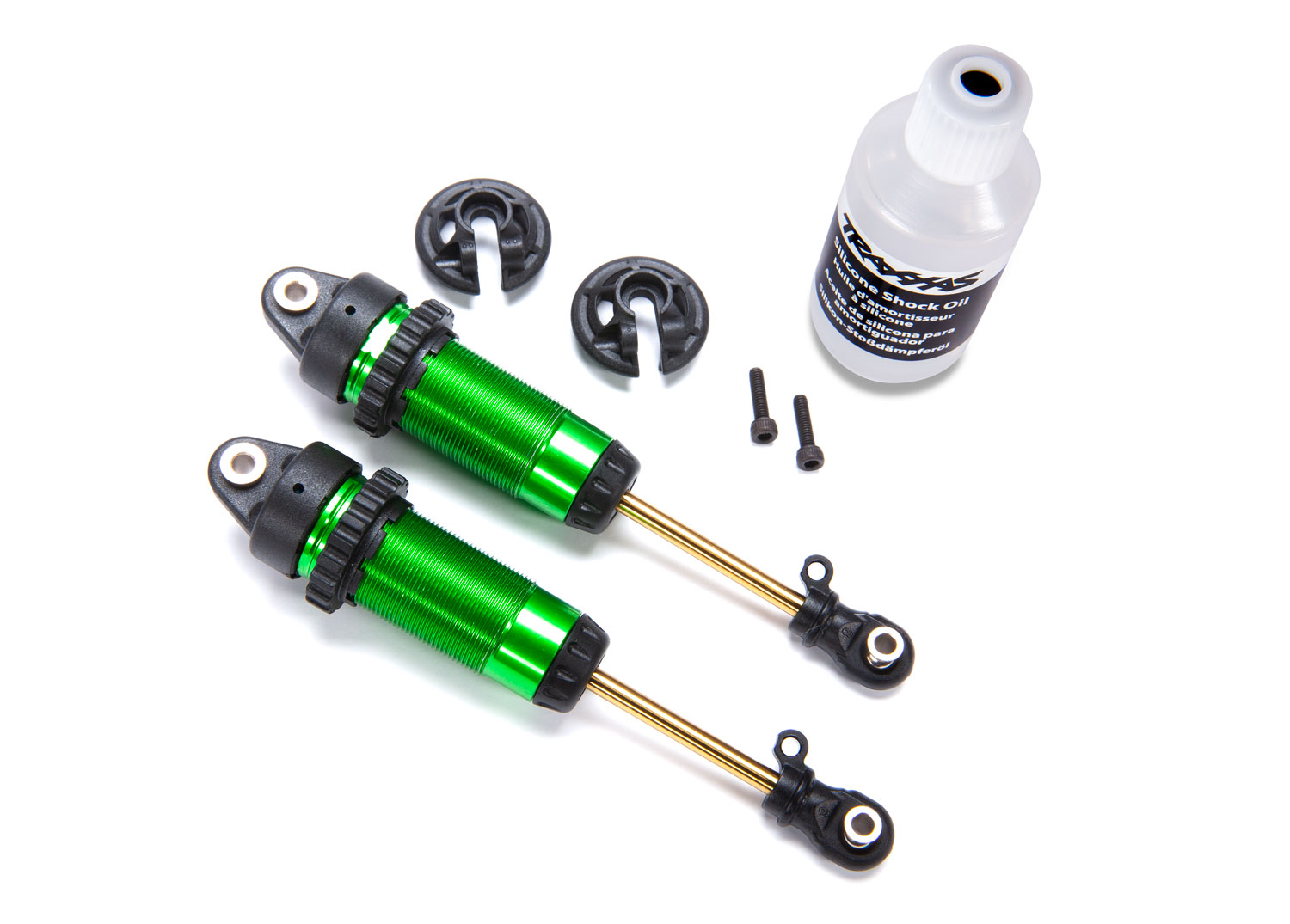 1/10 Green Aluminum XX-Long GTR Shocks (2)