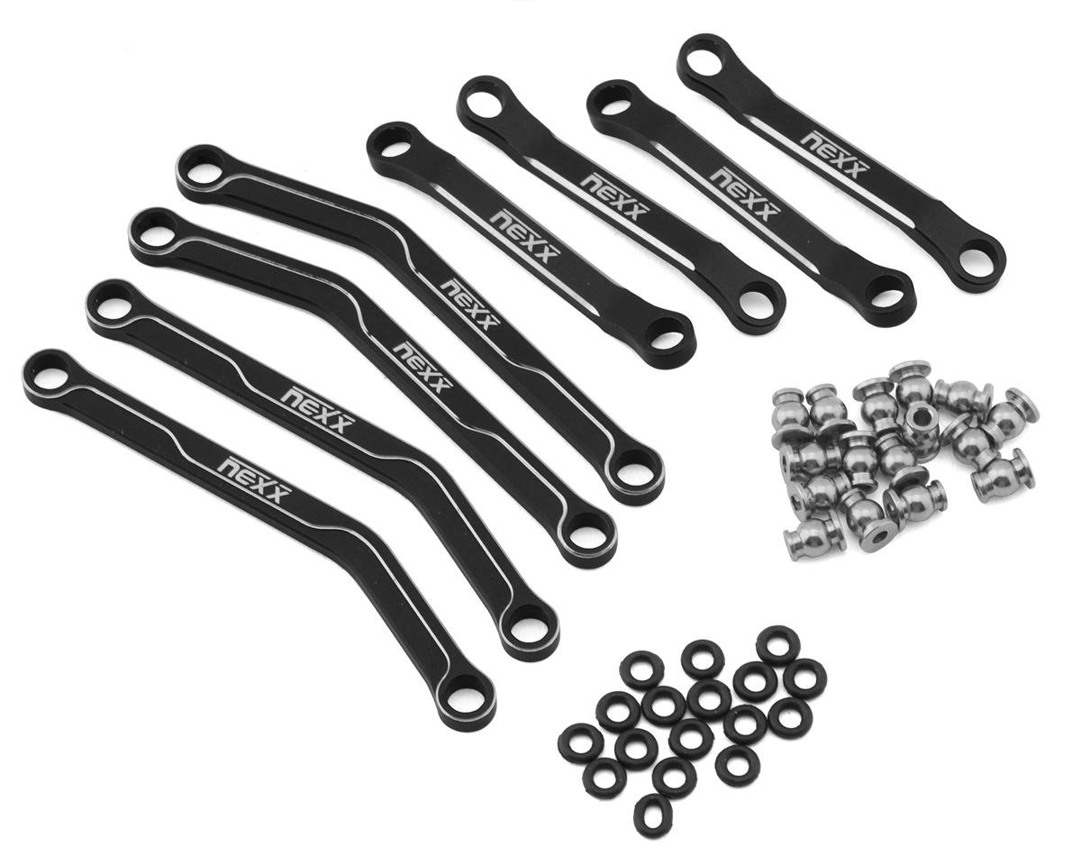 NEXX Racing Axial AX24 Aluminum High Clearance Suspension Links Set (Black)