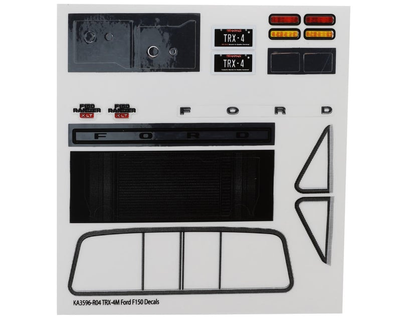 TRX-4M Ford F-150 Decal Sheet