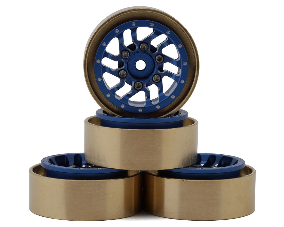 Samix Aluminum & Brass Adjustable Offset 1.0" Beadlock Wheels for Traxxas