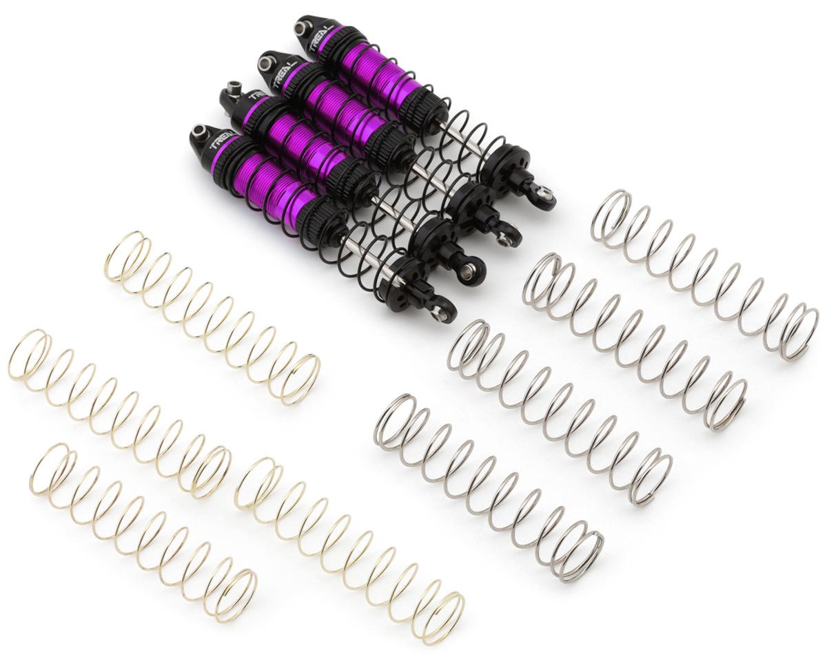 Treal Hobby Losi® Mini LMT 6061 Aluminum Threaded Shock Set (Purple) (4)