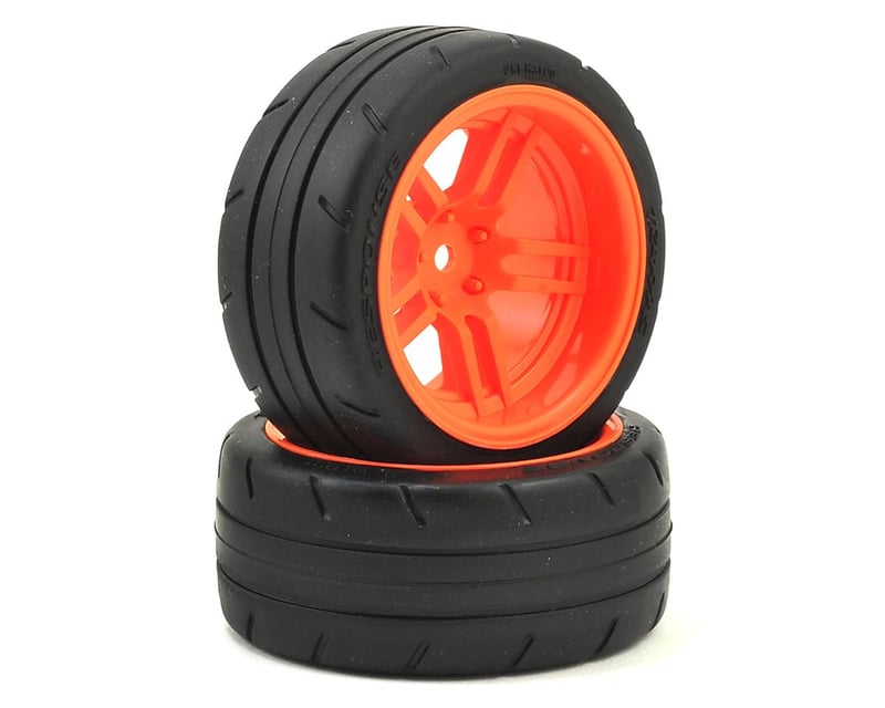 1.9" Orange Rear Wheels & Response Tires (2)