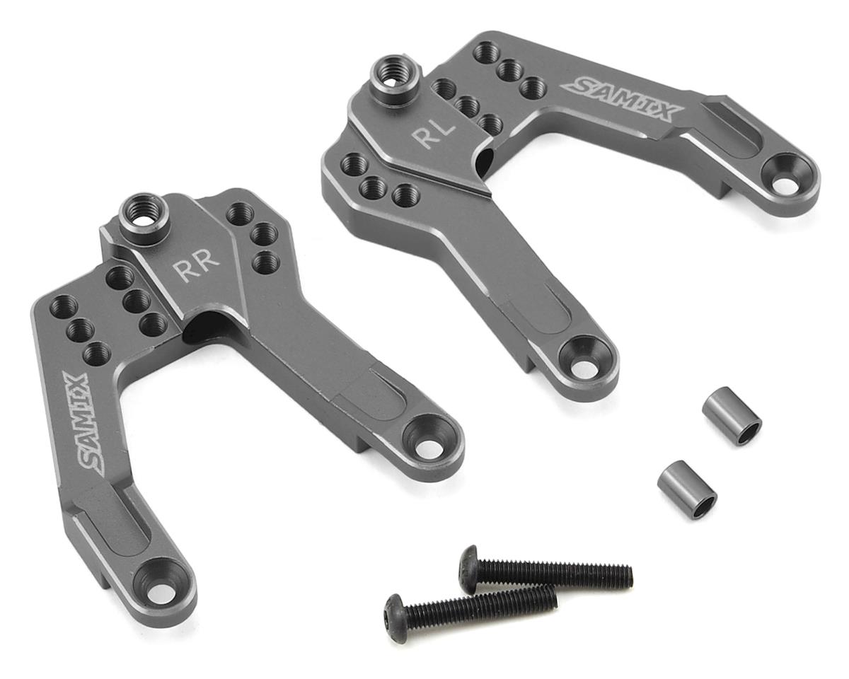 Samix SCX10 II Aluminum Rear Shock Plate (2) (Grey)