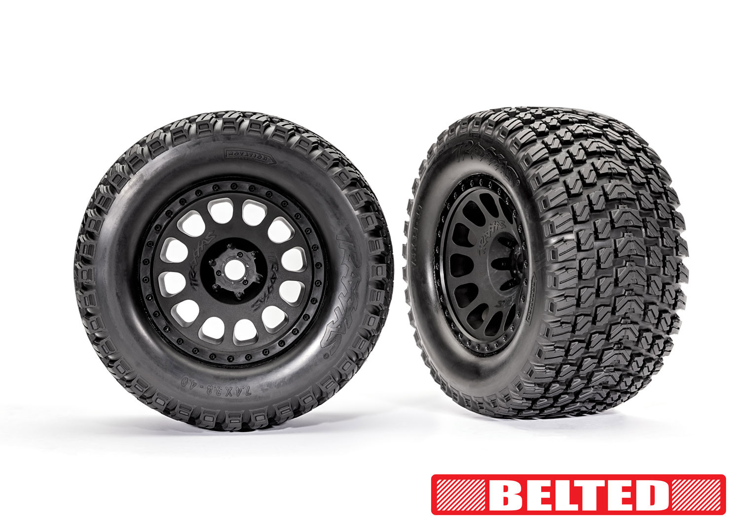 XRT Blk Wheels w/ Belted Gravix Race Tires (L&R)
