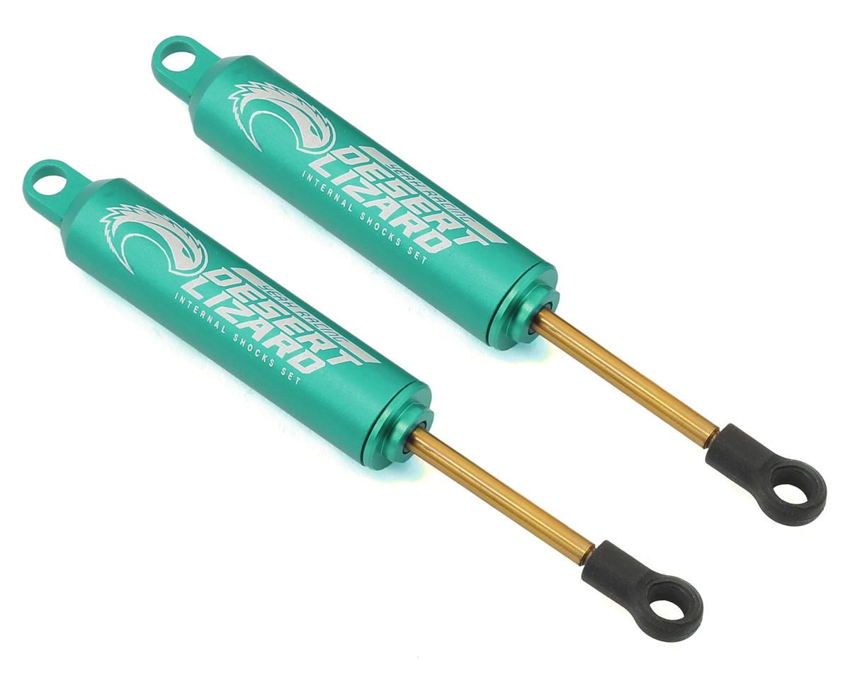 Yeah Racing Aluminum Desert Lizard Two Stage Internal Spring Shocks (Green) (2)