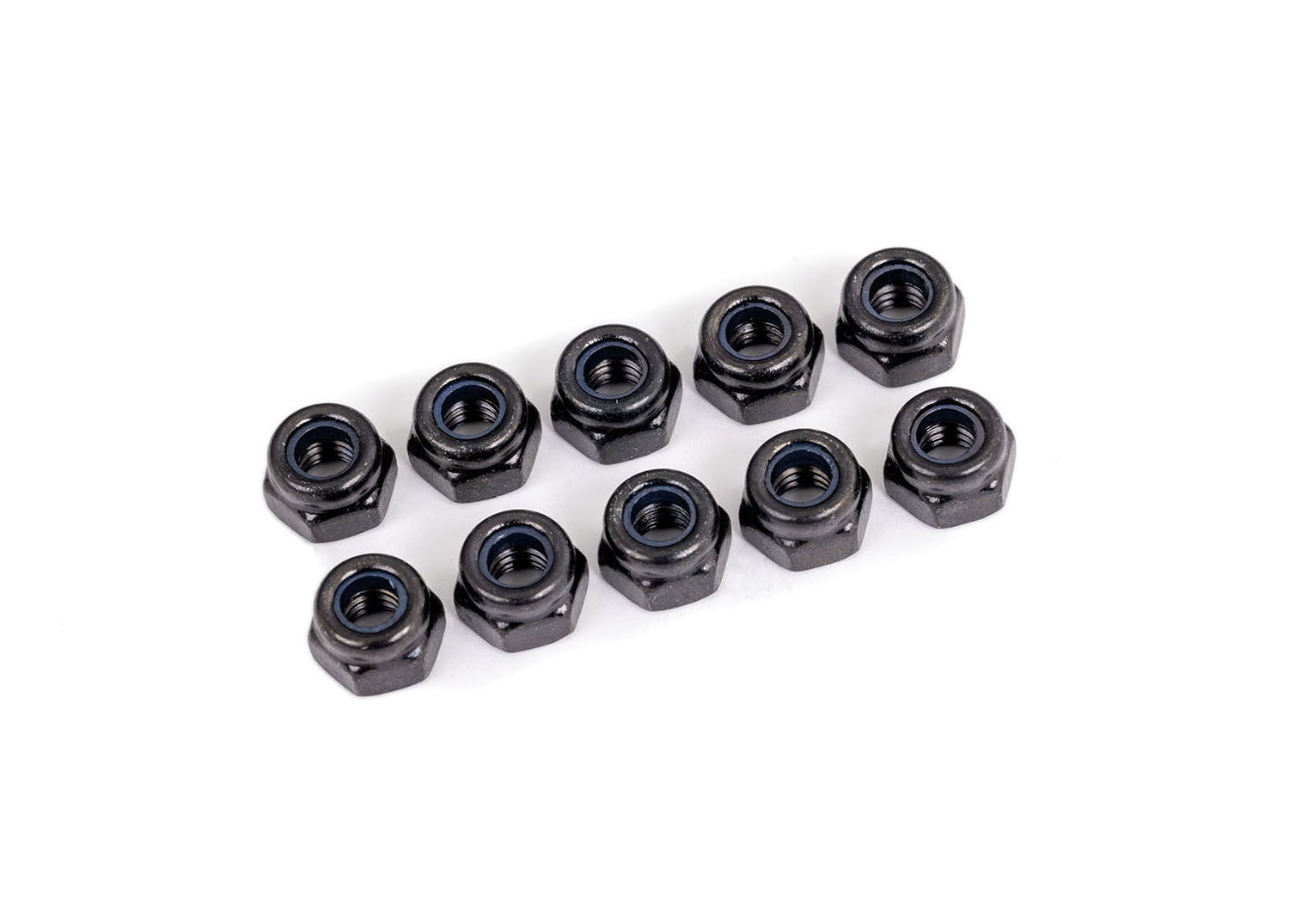 4 mm Black Nylon Lock Nuts (10)