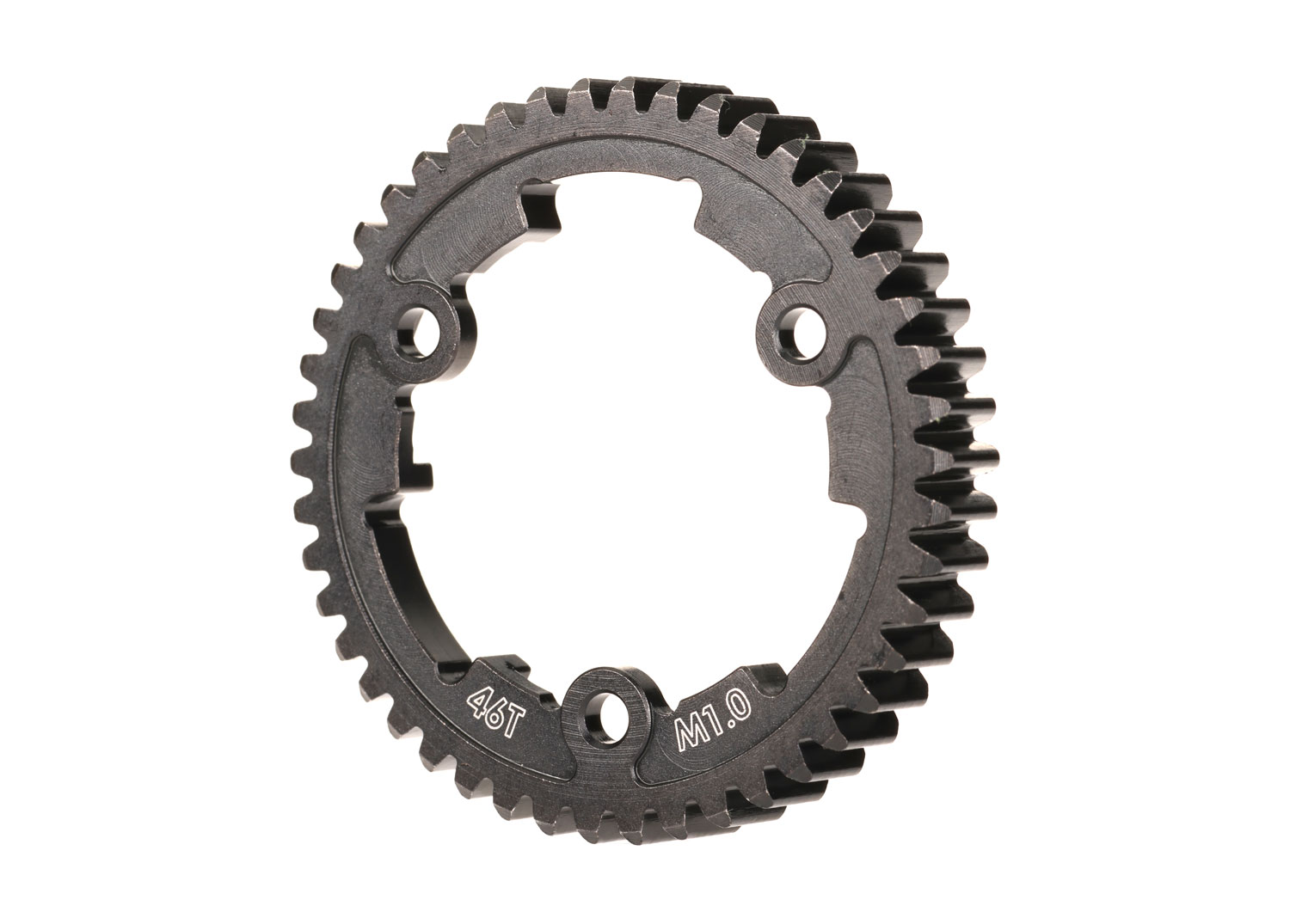 46-Tooth Wide-Face Machined-Steel Spur Gear (1.0)