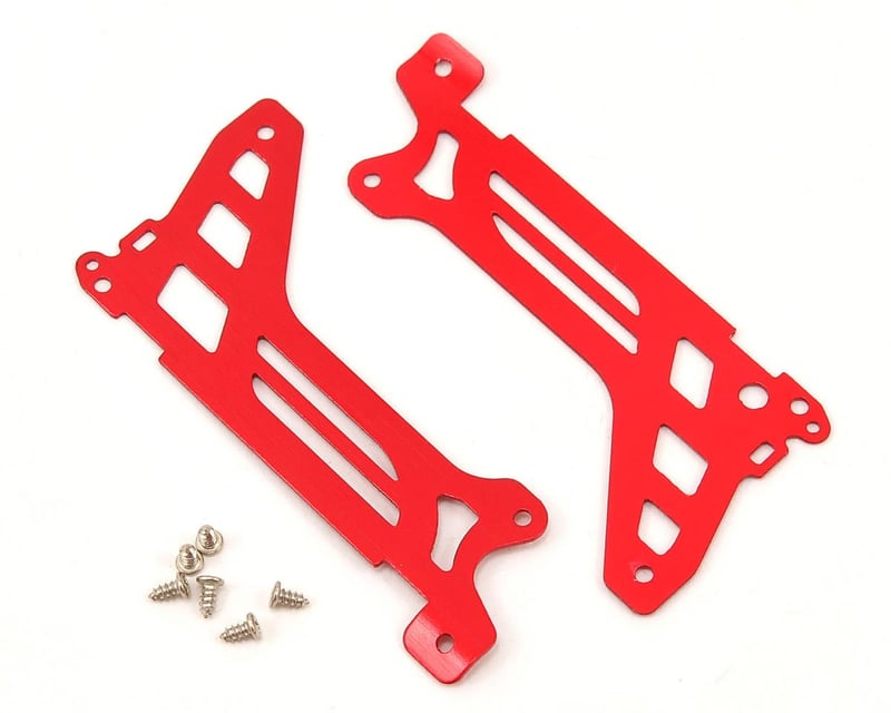 Red Aluminum DR-1 Main Frame Side Plates (2)