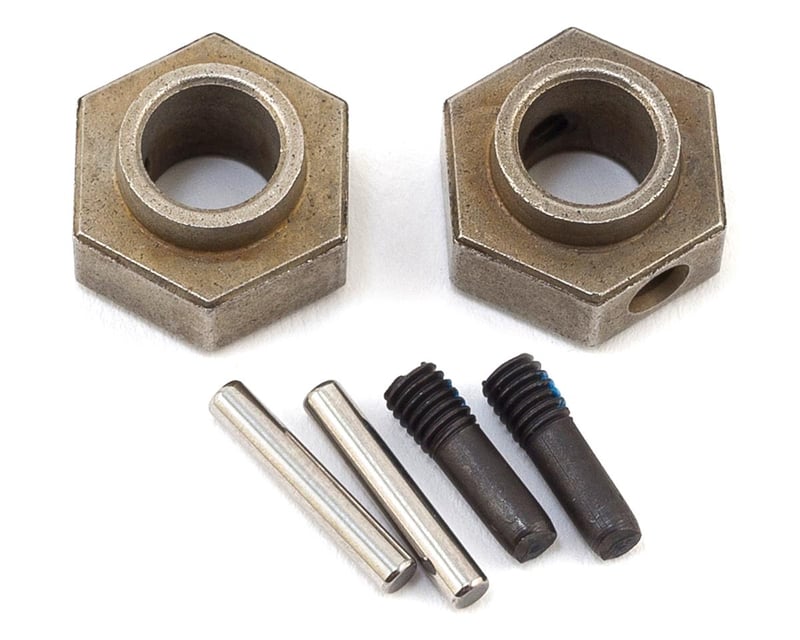 Steel 12 mm Wheel Hubs (2) with Axle Pins