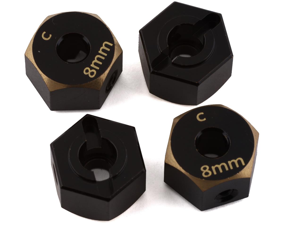 Samix MST CFX-W Brass Hex Adapter (4) (8mm)