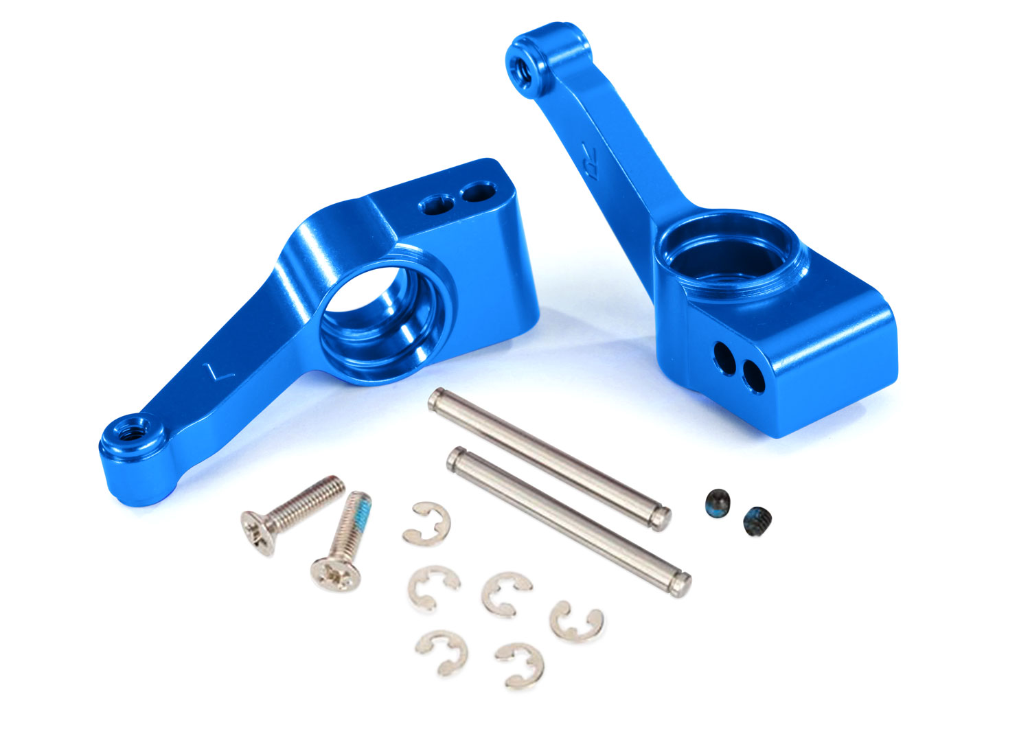 Blue Aluminum Axle Carriers (L&R)