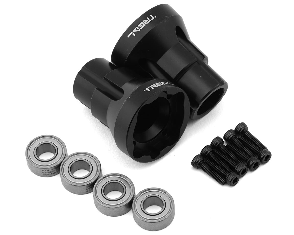 Treal Hobby Losi® LMT™ Aluminum Rear Axle Mounts (Black) (2) (0°)