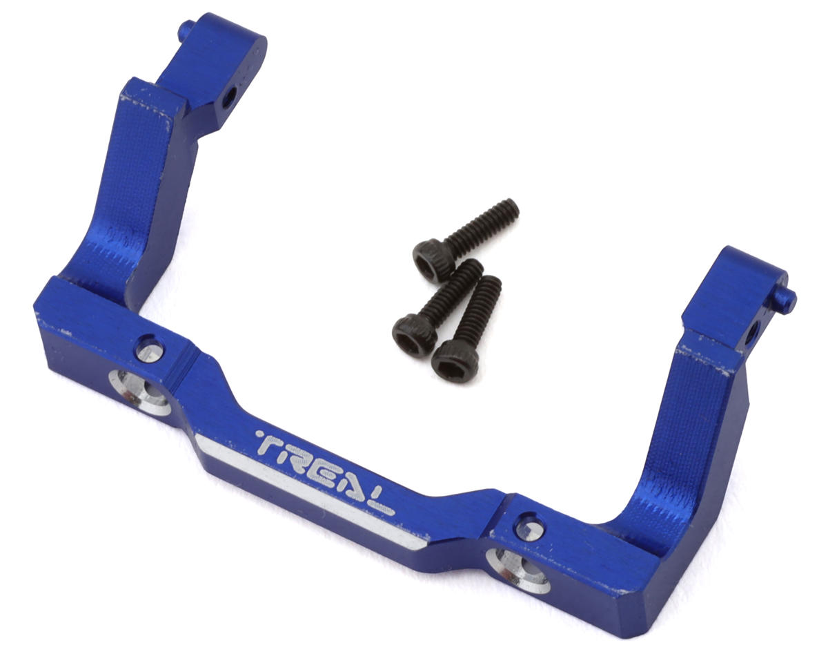 Treal Hobby Axial SCX24 Aluminum Front Bumper Mount (Blue)