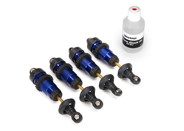 1/10 Blue Aluminum Short GTR Shocks (4)