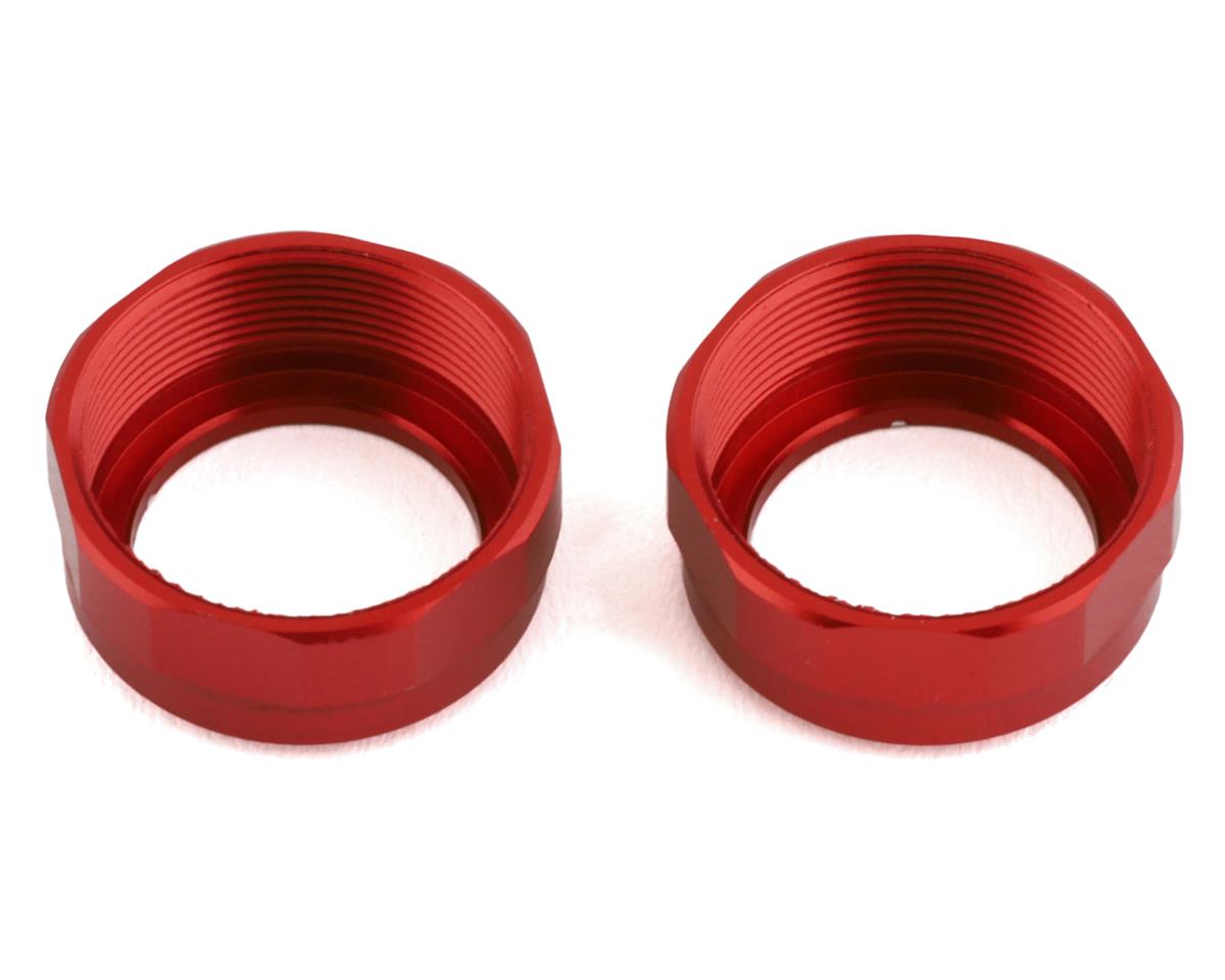 Team Brood Velvet Aluminum Shock Cap (Red)
