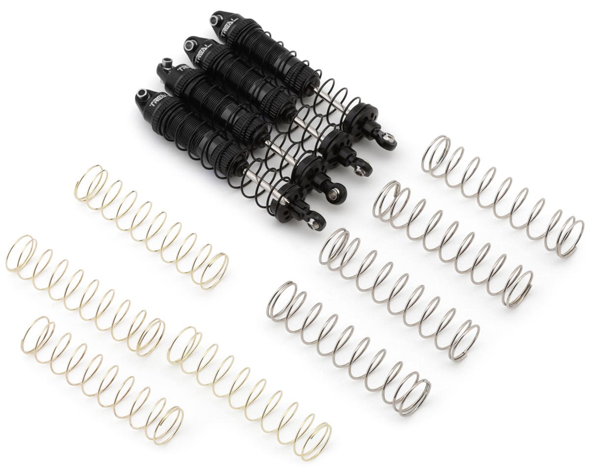 Treal Hobby Losi® Mini LMT 6061 Aluminum Threaded Shock Set (Black) (4)
