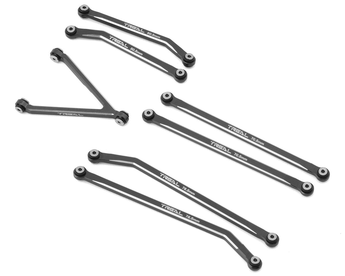 Treal Hobby Axial SCX24 Aluminum High Clearance Link Set (Titanium) (7)