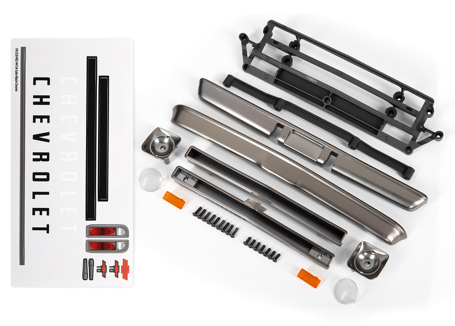 C10 Drag Slash Satin Black Chrome Body Accessories