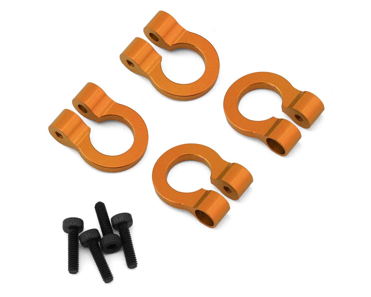 Hot Racing 1/10 Aluminum Tow Shackle D-Rings (Orange) (4)