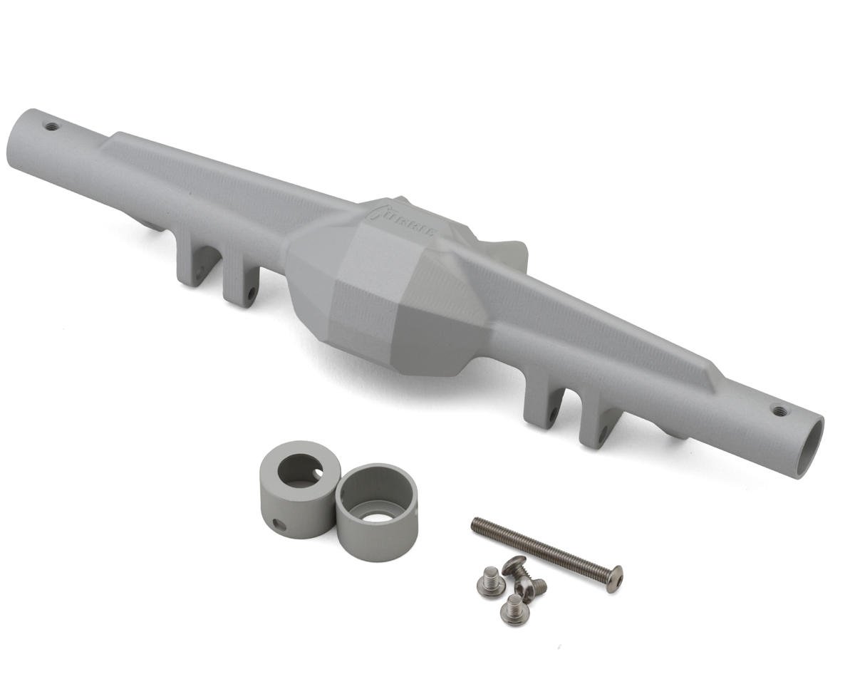 Vanquish Products F10 Aluminum Rear Straight Axle Housing (Clear/Silver)