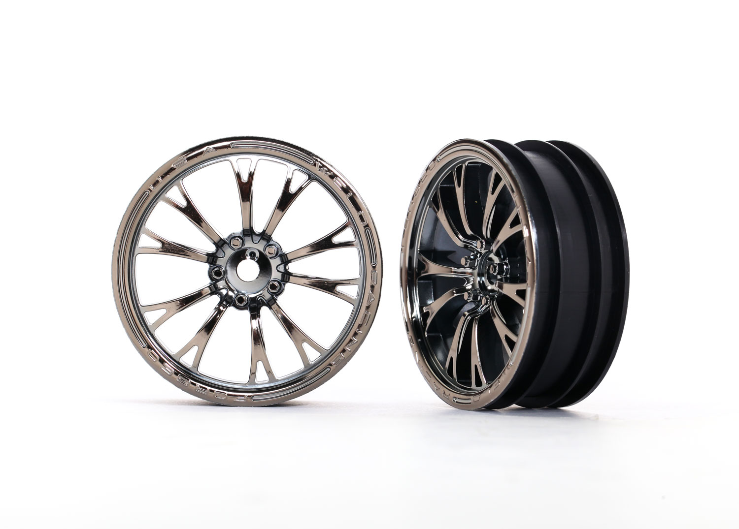 Weld Black Chrome Front Wheels (2)