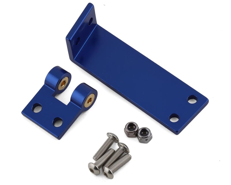 Blue Aluminum Rudder Mount with Hardware