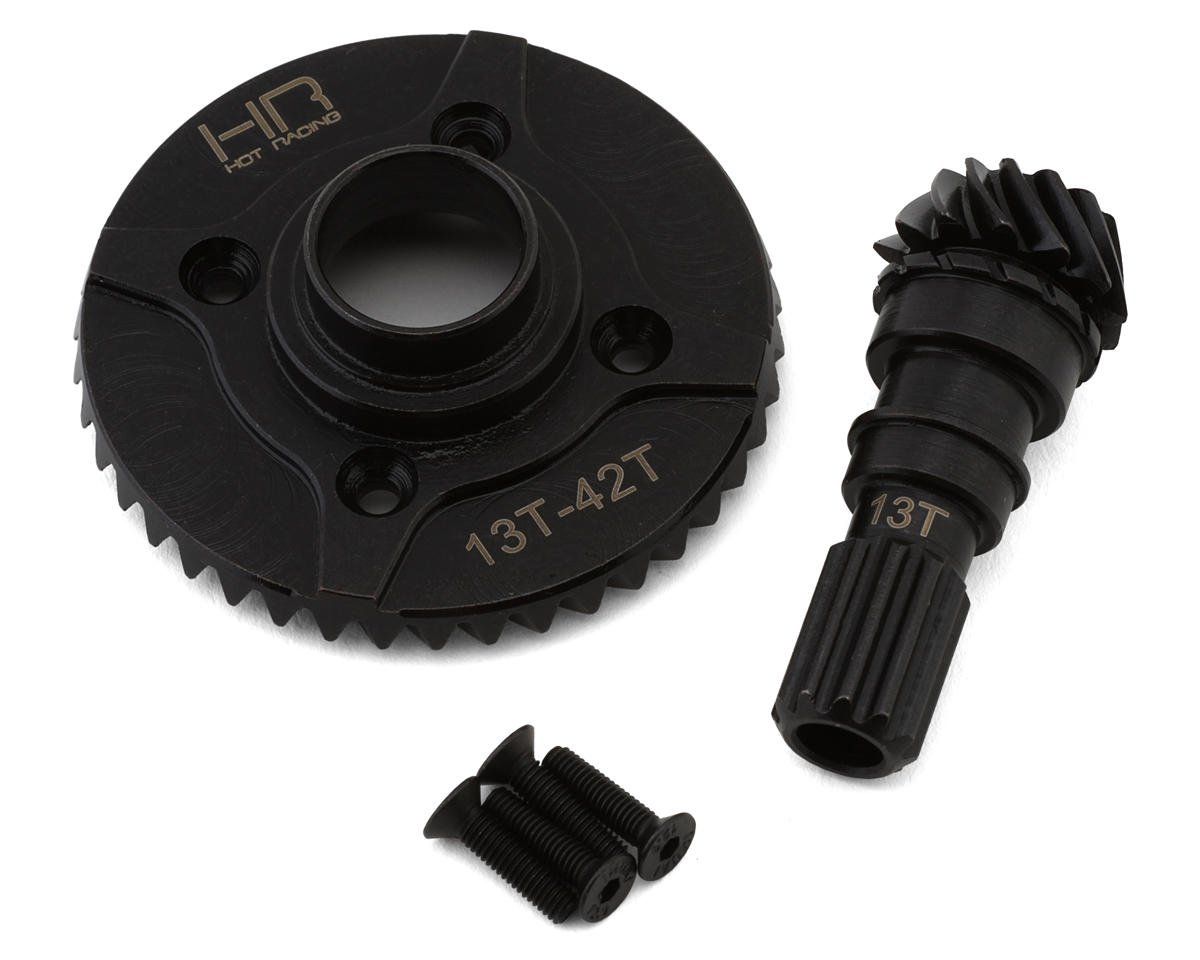Hot Racing Steel Helical Differential Ring & Pinion Gear for Traxxas X-Max/XRT