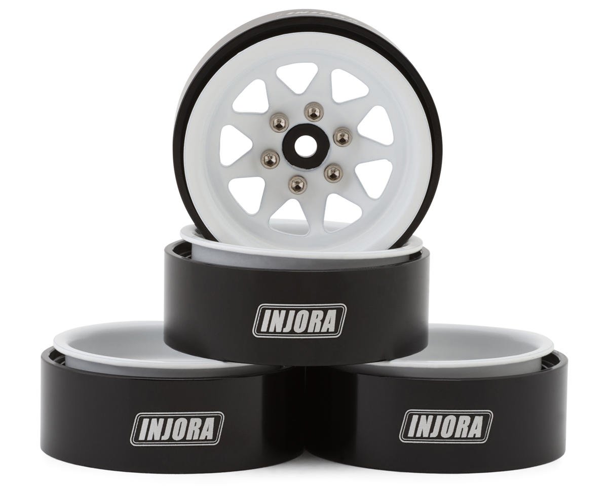 Injora 1.3" Stamped Steel Micro Rock Crawler Beadlock Wheels