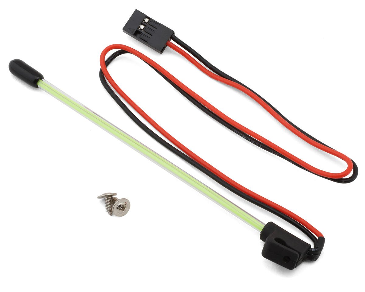 Injora Micro Crawler LED Whip Light (Green) (Side Fixed)
