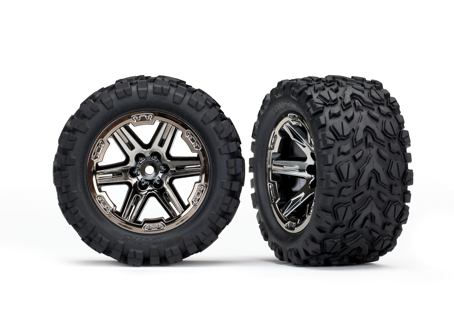 RXT 2.8" Black Chrome Wheels & Talon EXT Tires (2)