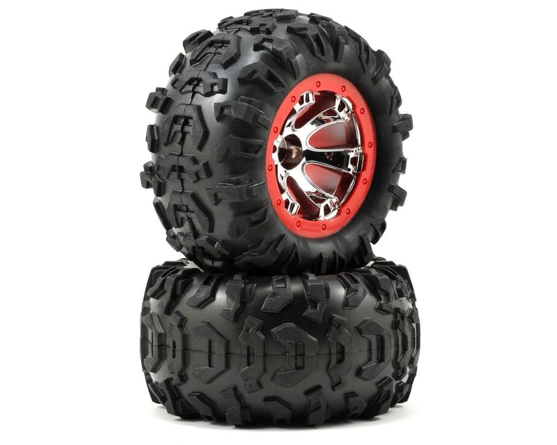 Geode 2.2" Red Wheels w/ Canyon AT Tires (2)