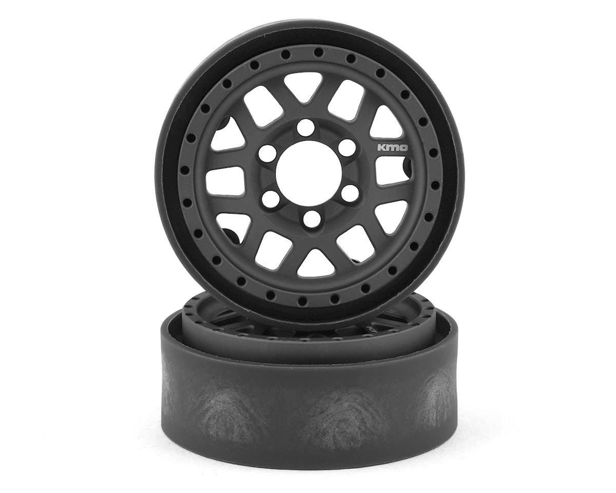 Vanquish Products KMC XD229 Machete V2 1.9" Beadlock Crawler Wheels (Grey) (2)