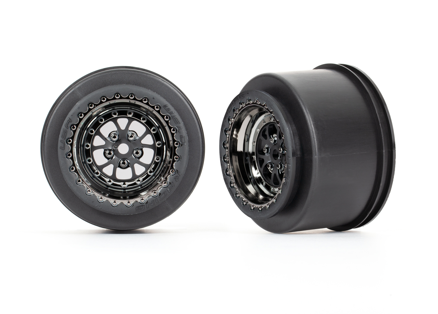 Weld Black Chrome Rear Wheels (2)