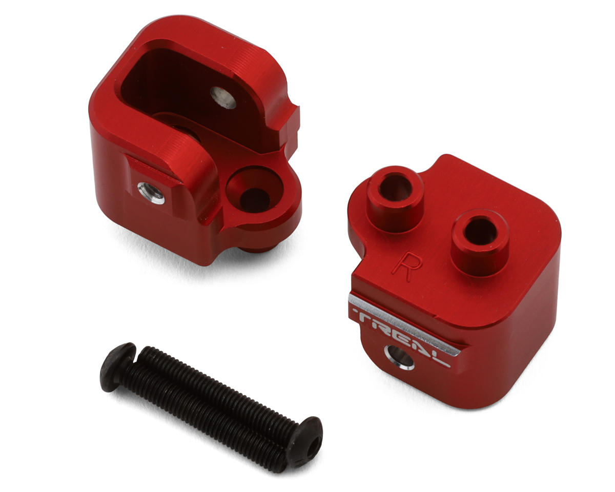 Treal Hobby Losi Hammer Rey U4 Aluminum Rear Upper Link Mount Set (Red) (2)