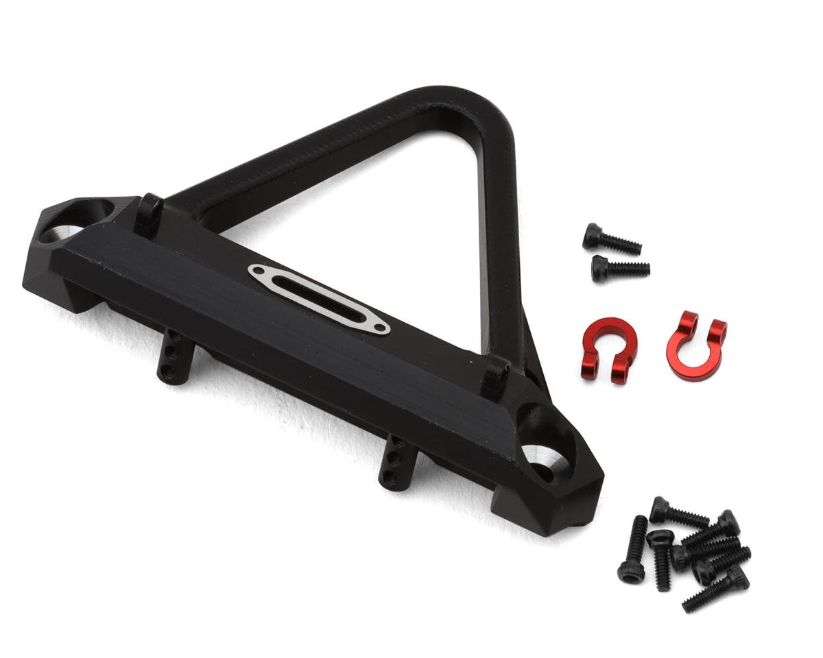 Treal Hobby Axial SCX24 Aluminum Stinger Front Bumper w/Shackle (Black)