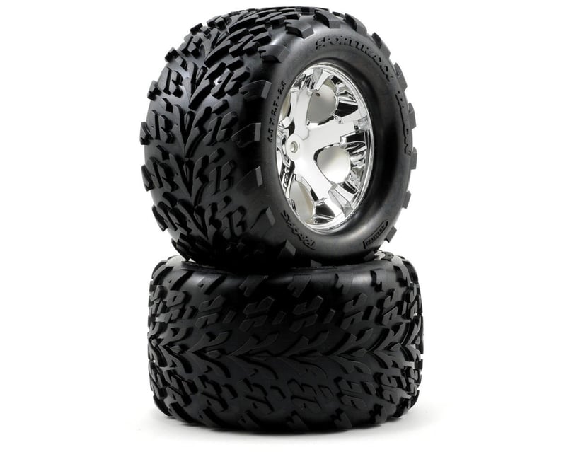All-Star 2.8" Chrome Wheels & Talon Tires (2)