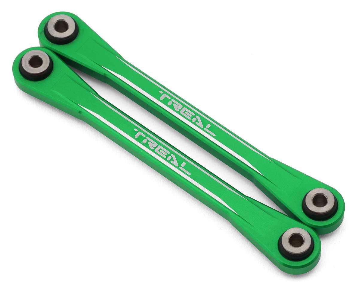 Treal Hobby Losi Hammer Rey U4 Aluminum Front Upper Link Set (Green) (2)