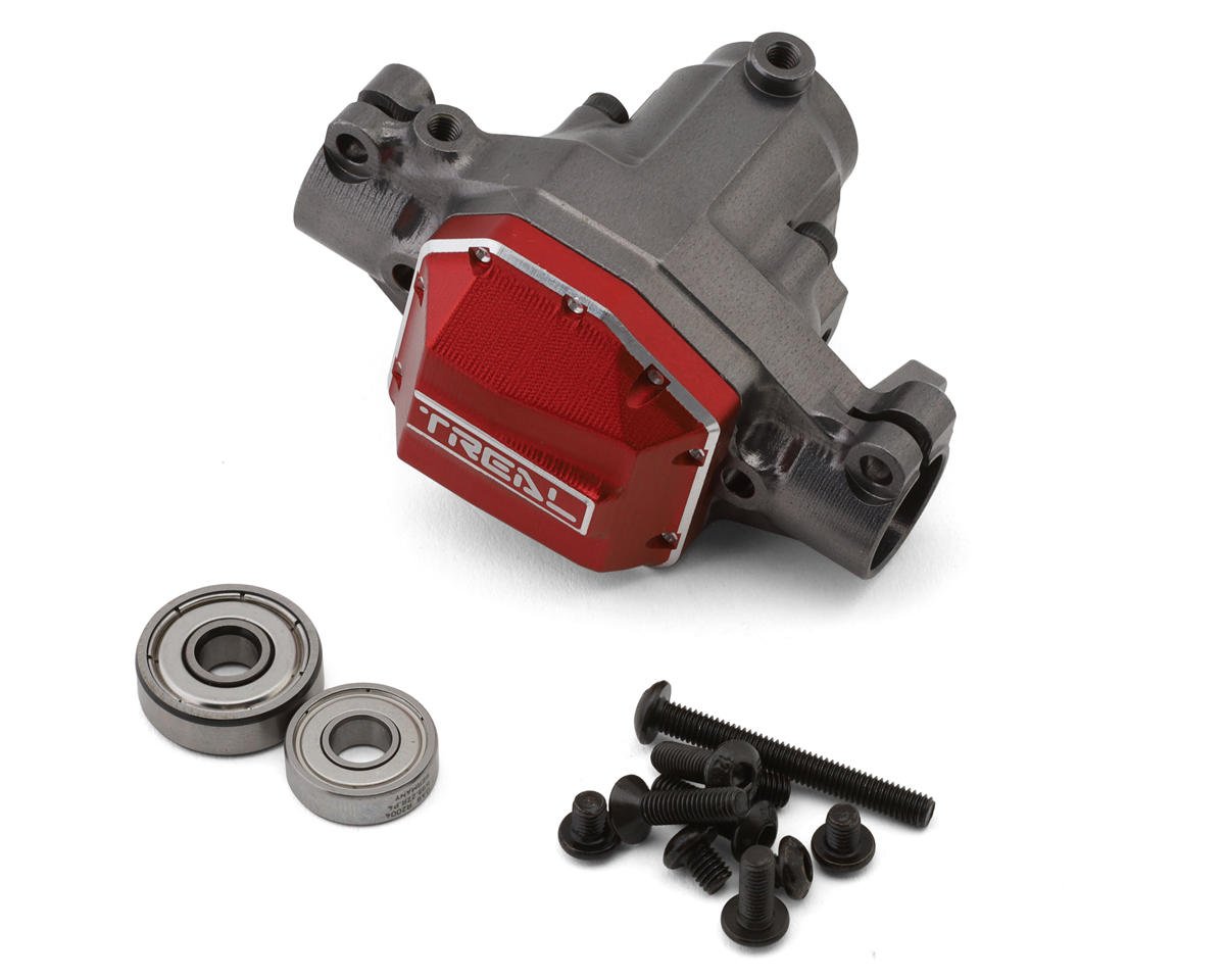 Treal Hobby Axial SCX10 Pro 7075 Aluminum Front Center Axle Housing (Grey)