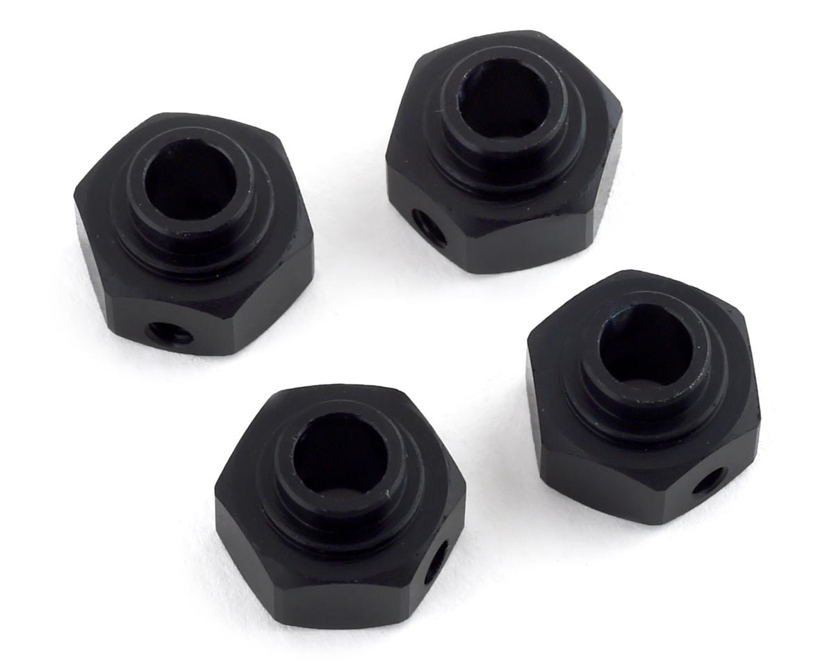 SSD RC Aluminum 6mm Capra Hex Set (4) (Black)